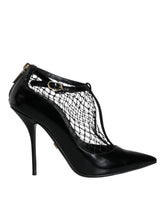 Dolce & Gabbana Black Mesh Patent Leather Heels Pumps Shoes -   -  Dolce & Gabbana.